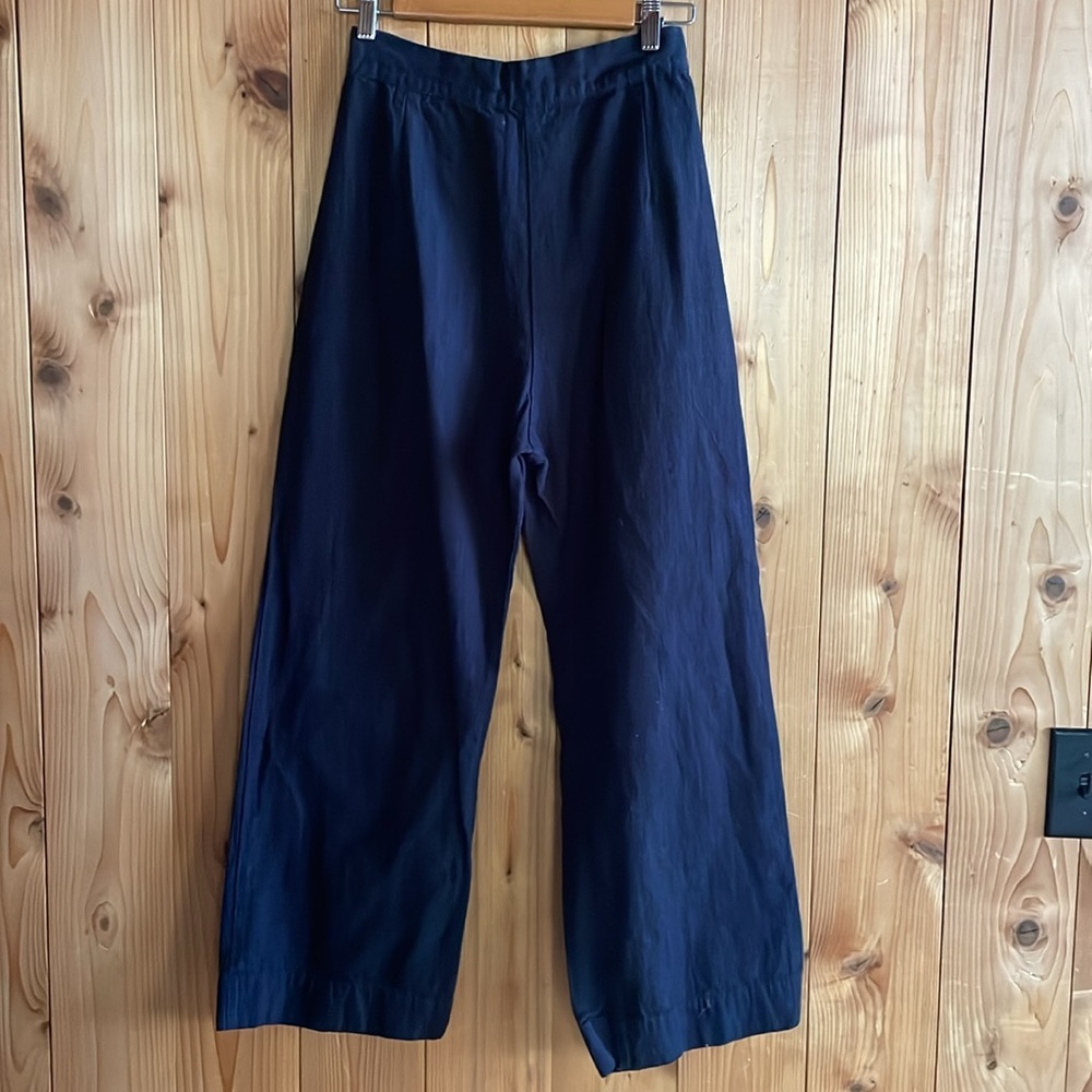 Ilana Kohn | Boyd Pant in Indigo Linen/Cotton 0 - Picture 6 of 8